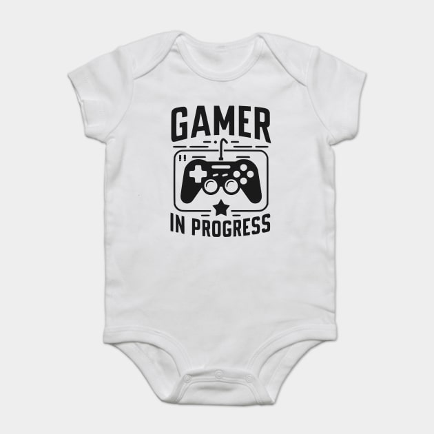 Gamer in Progress Baby Bodysuit by Frank Ring